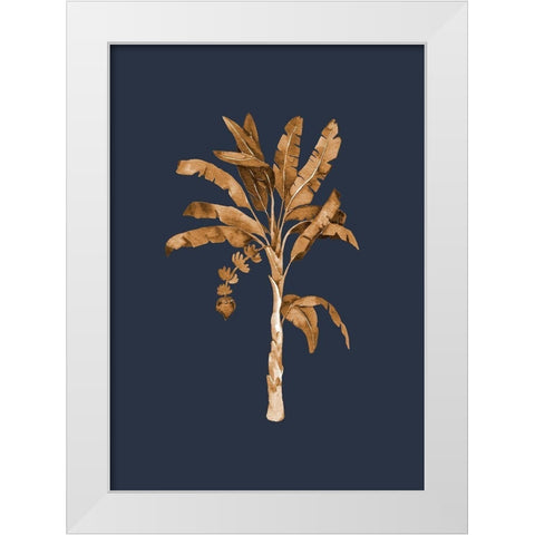 Golden Palm I  White Modern Wood Framed Art Print by Urban Road