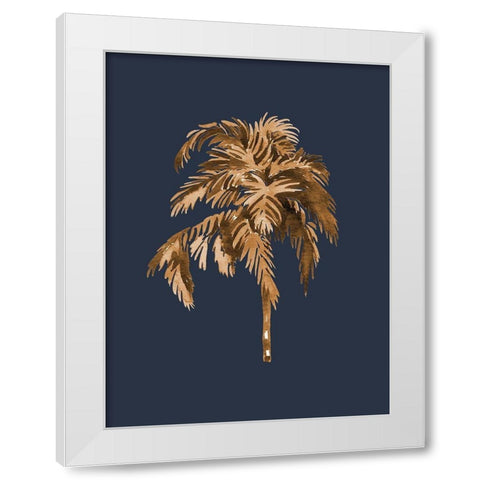 Golden Palm III  White Modern Wood Framed Art Print by Urban Road