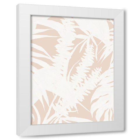 Neutral Palms II Poster White Modern Wood Framed Art Print by Urban Road