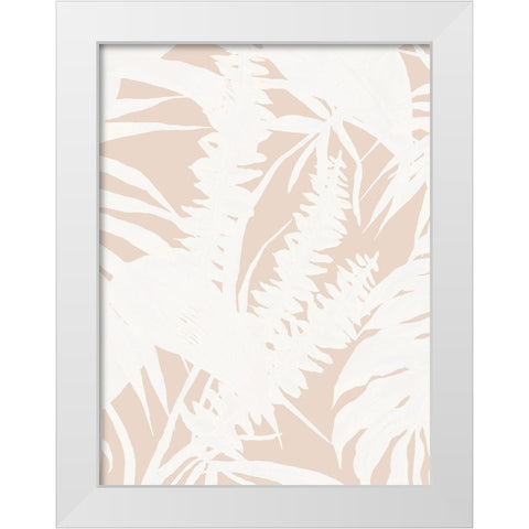 Neutral Palms II Poster White Modern Wood Framed Art Print by Urban Road