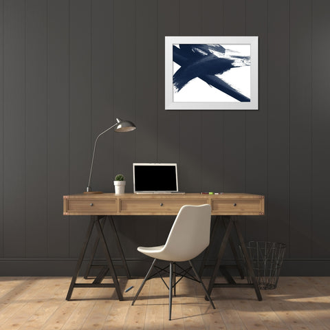Total X - Evening Ink White Modern Wood Framed Art Print by Urban Road