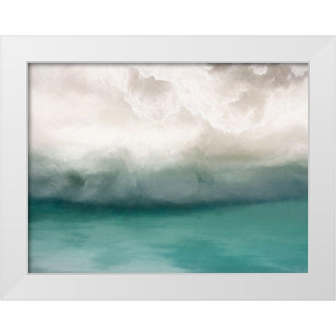 Transcend - The Wait White Modern Wood Framed Art Print by Urban Road