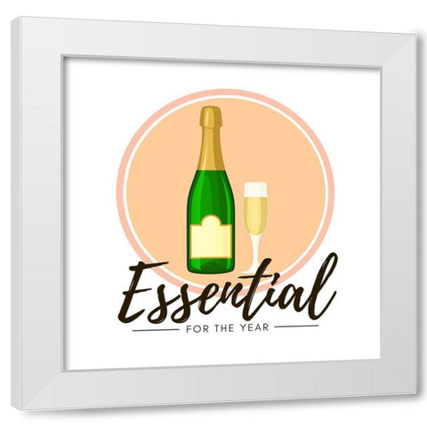 Artsy Quotes Quote: Essential Champagne White Modern Wood Framed Art Print by ArtsyQuotes