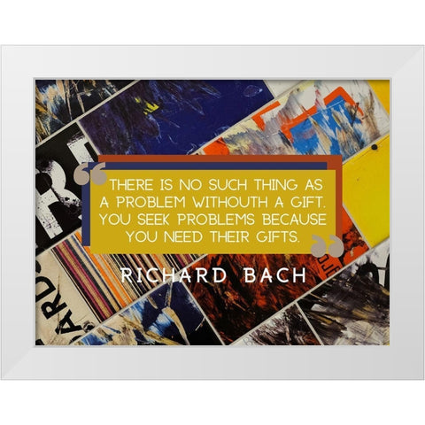 Richard Bach Quote: Gifts White Modern Wood Framed Art Print by ArtsyQuotes