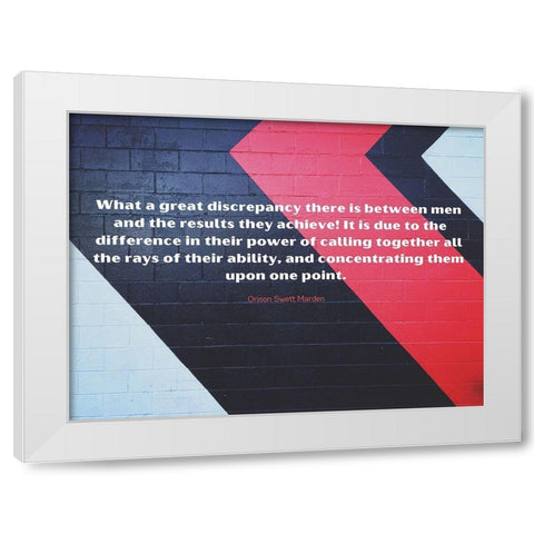 Orison Swett Marden Quote: They Achieve White Modern Wood Framed Art Print by ArtsyQuotes