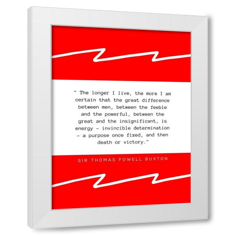 Sir Thomas Fowell Buxton Quote: Between Men White Modern Wood Framed Art Print by ArtsyQuotes