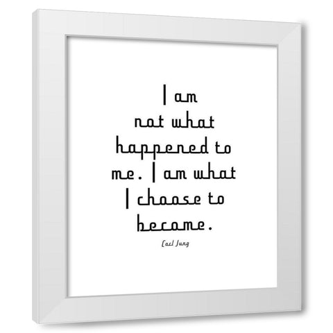Carl Jung Quote: I am Not White Modern Wood Framed Art Print by ArtsyQuotes