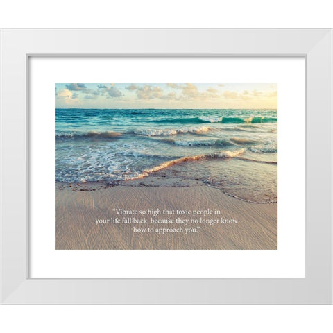 Artsy Quotes Quote: Toxic People White Modern Wood Framed Art Print by ArtsyQuotes