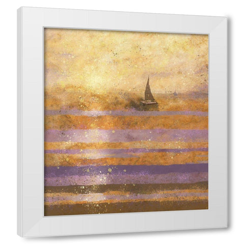 Sunset VIIII White Modern Wood Framed Art Print by Wiley, Marta