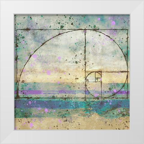 Fibonacci I White Modern Wood Framed Art Print by Wiley, Marta