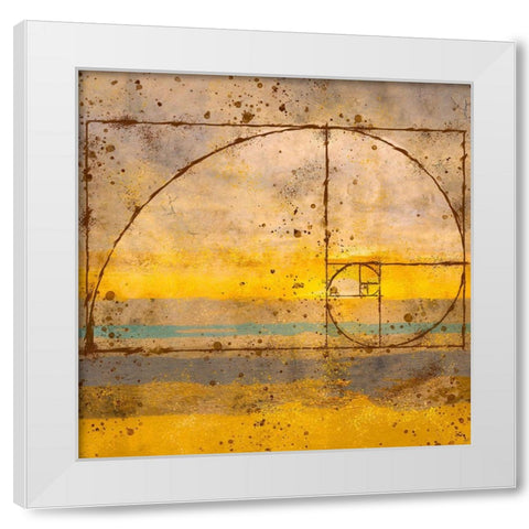 Fibonacci II White Modern Wood Framed Art Print by Wiley, Marta