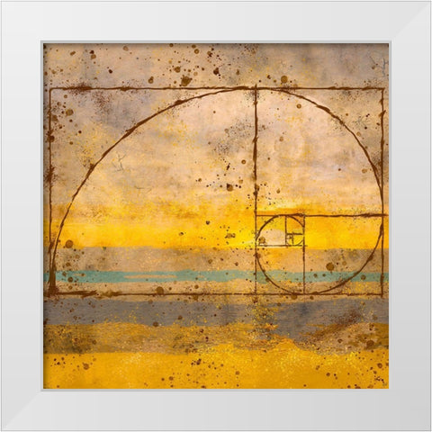 Fibonacci II White Modern Wood Framed Art Print by Wiley, Marta