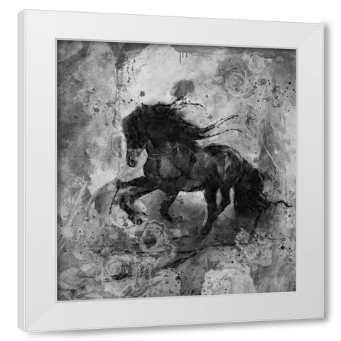 Gallop VI White Modern Wood Framed Art Print by Wiley, Marta