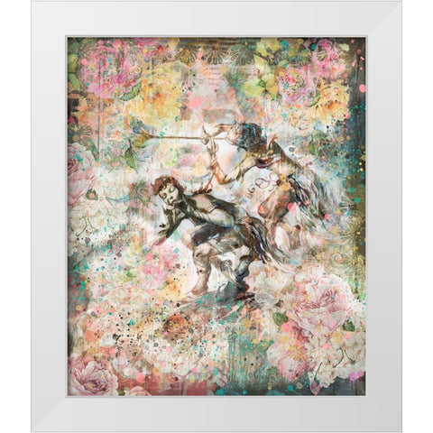 Floral Flute Player IIII White Modern Wood Framed Art Print by Wiley, Marta