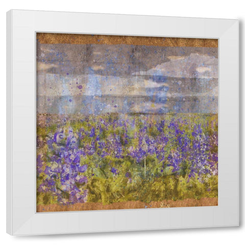 Blue Bell I White Modern Wood Framed Art Print by Wiley, Marta