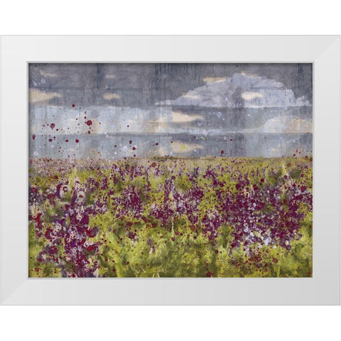 Blue Bell VI White Modern Wood Framed Art Print by Wiley, Marta