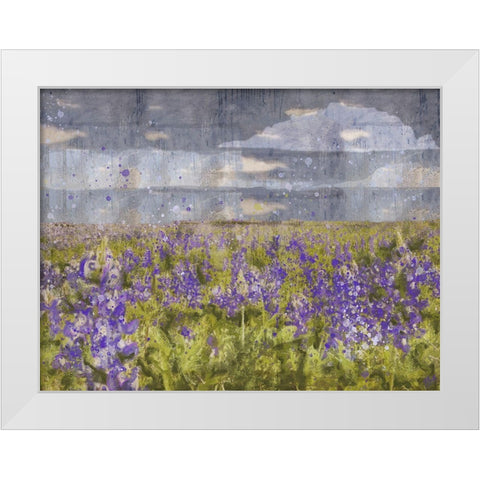 Blue Bell VII White Modern Wood Framed Art Print by Wiley, Marta