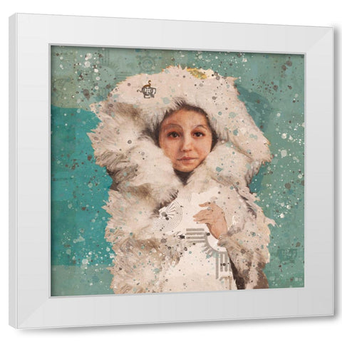 Eskimo Child II White Modern Wood Framed Art Print by Wiley, Marta