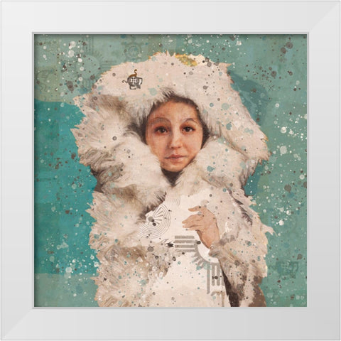 Eskimo Child II White Modern Wood Framed Art Print by Wiley, Marta