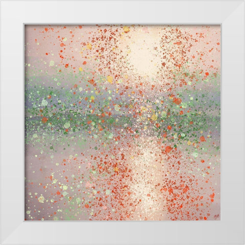 Lake Reflection III White Modern Wood Framed Art Print by Wiley, Marta