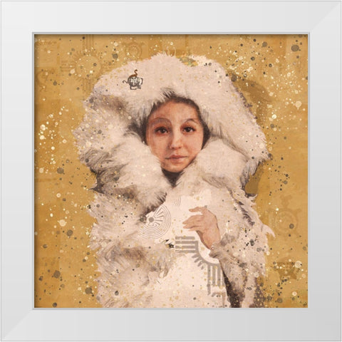 Eskimo Child III White Modern Wood Framed Art Print by Wiley, Marta