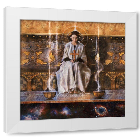 Treasure I White Modern Wood Framed Art Print by Wiley, Marta