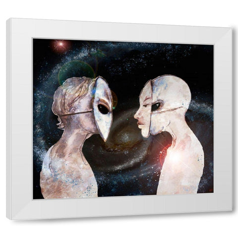 Hybrid I White Modern Wood Framed Art Print by Wiley, Marta