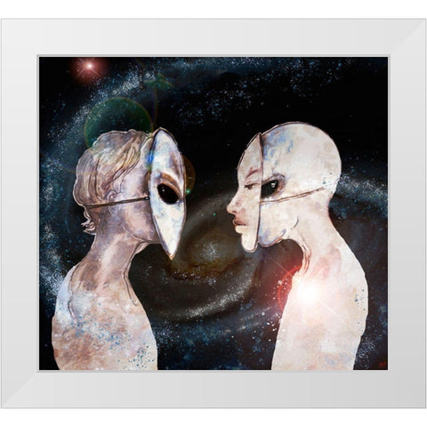 Hybrid I White Modern Wood Framed Art Print by Wiley, Marta