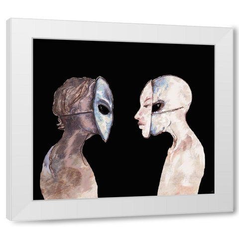 Hybrid III White Modern Wood Framed Art Print by Wiley, Marta