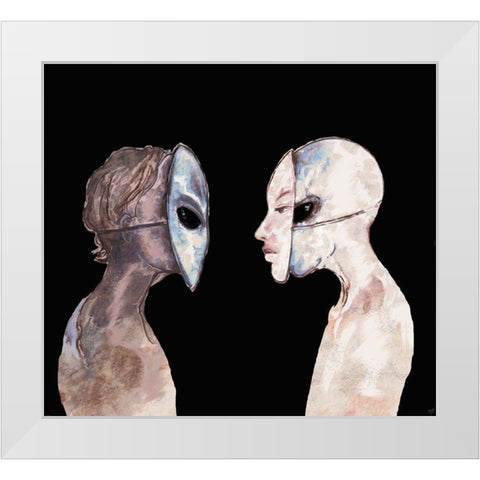 Hybrid III White Modern Wood Framed Art Print by Wiley, Marta