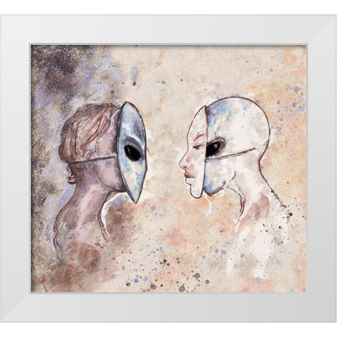 Hybrid IIII White Modern Wood Framed Art Print by Wiley, Marta
