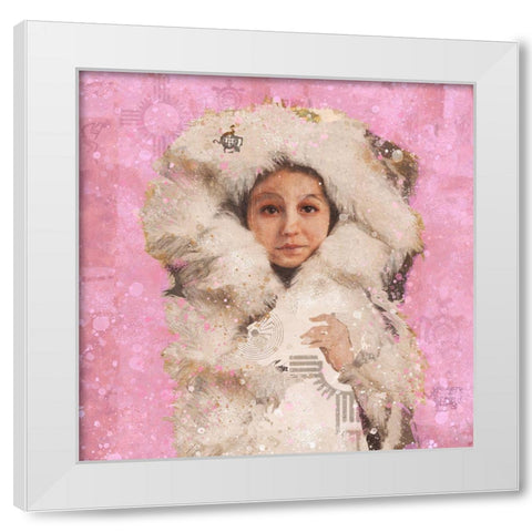 Eskimo Child VI White Modern Wood Framed Art Print by Wiley, Marta
