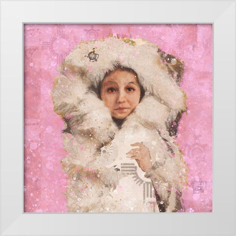 Eskimo Child VI White Modern Wood Framed Art Print by Wiley, Marta