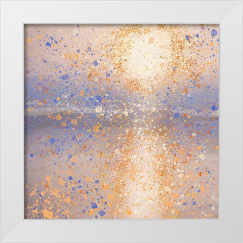 Lake Reflection IIII White Modern Wood Framed Art Print by Wiley, Marta