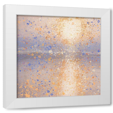 Lake Reflection V White Modern Wood Framed Art Print by Wiley, Marta