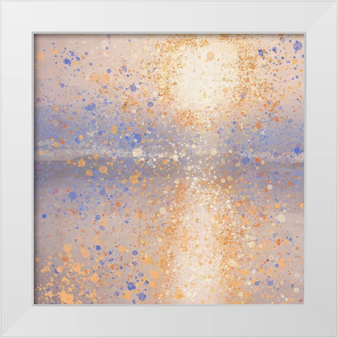 Lake Reflection V White Modern Wood Framed Art Print by Wiley, Marta