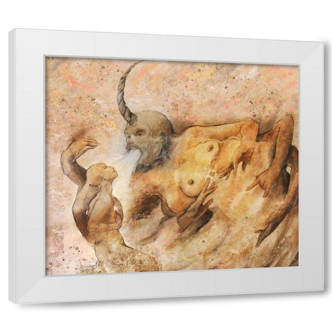 Vishnu I White Modern Wood Framed Art Print by Wiley, Marta