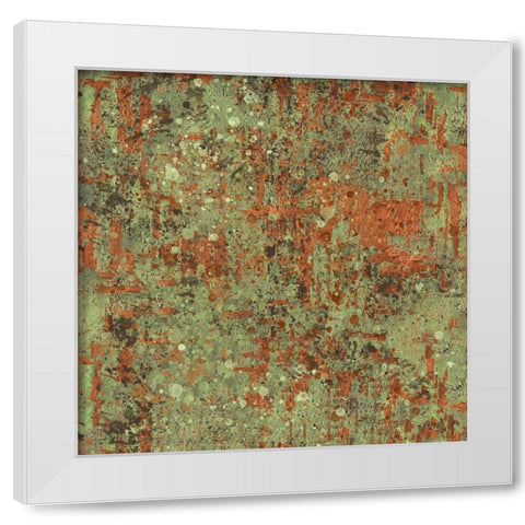 Patina V White Modern Wood Framed Art Print by Wiley, Marta