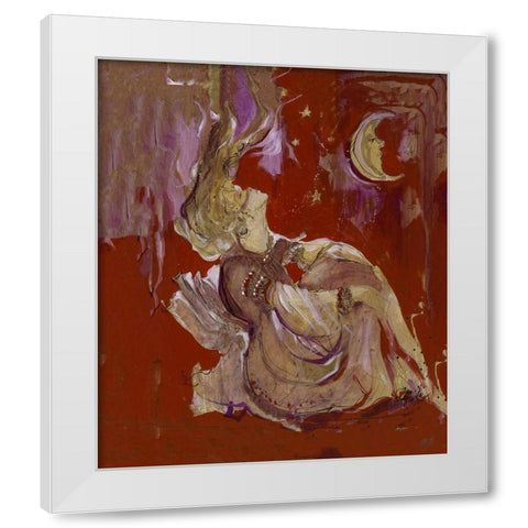 Dreams I White Modern Wood Framed Art Print by Wiley, Marta