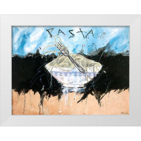 Pasta I White Modern Wood Framed Art Print by Wiley, Marta