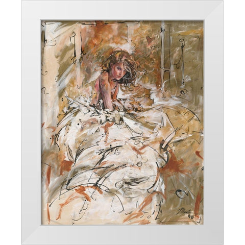 Dreams White Modern Wood Framed Art Print by Wiley, Marta