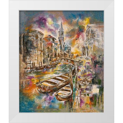 Italy, colorful White Modern Wood Framed Art Print by Wiley, Marta