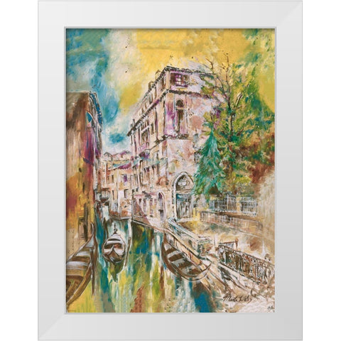 Italy, Yellow White Modern Wood Framed Art Print by Wiley, Marta