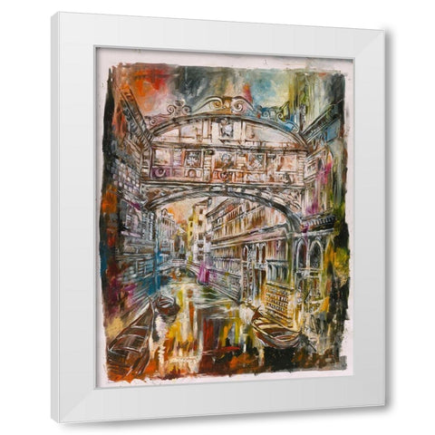 Gray Tones Venice White Modern Wood Framed Art Print by Wiley, Marta