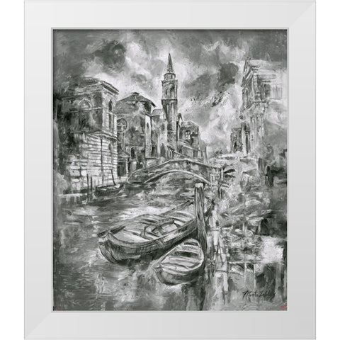 Black and White Sketch White Modern Wood Framed Art Print by Wiley, Marta