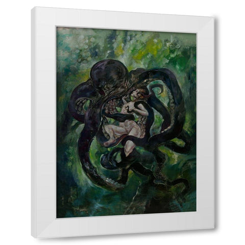 Subconscious  White Modern Wood Framed Art Print by Wiley, Marta