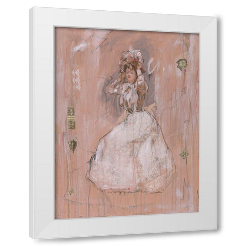 Lady I White Modern Wood Framed Art Print by Wiley, Marta