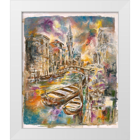 Venice I White Modern Wood Framed Art Print by Wiley, Marta