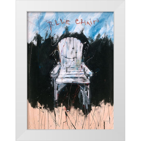 Dive White Modern Wood Framed Art Print by Wiley, Marta