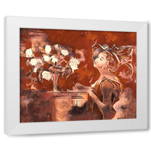 Hand Written Letter I White Modern Wood Framed Art Print by Wiley, Marta